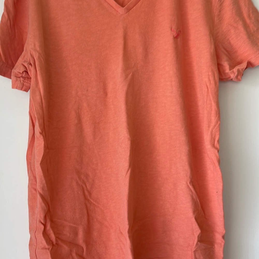 America Eagle V neck T shirt